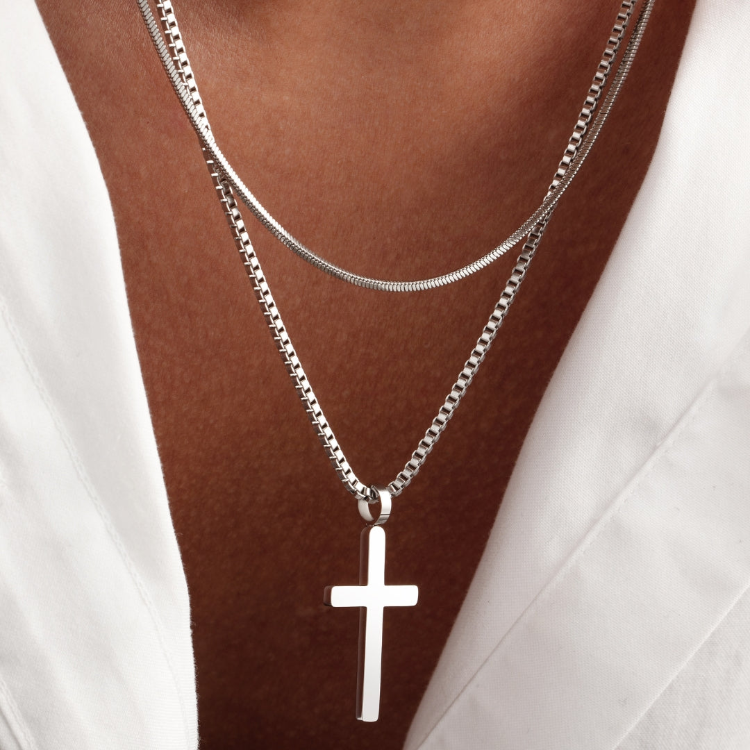 Classic Cross Necklace Duo