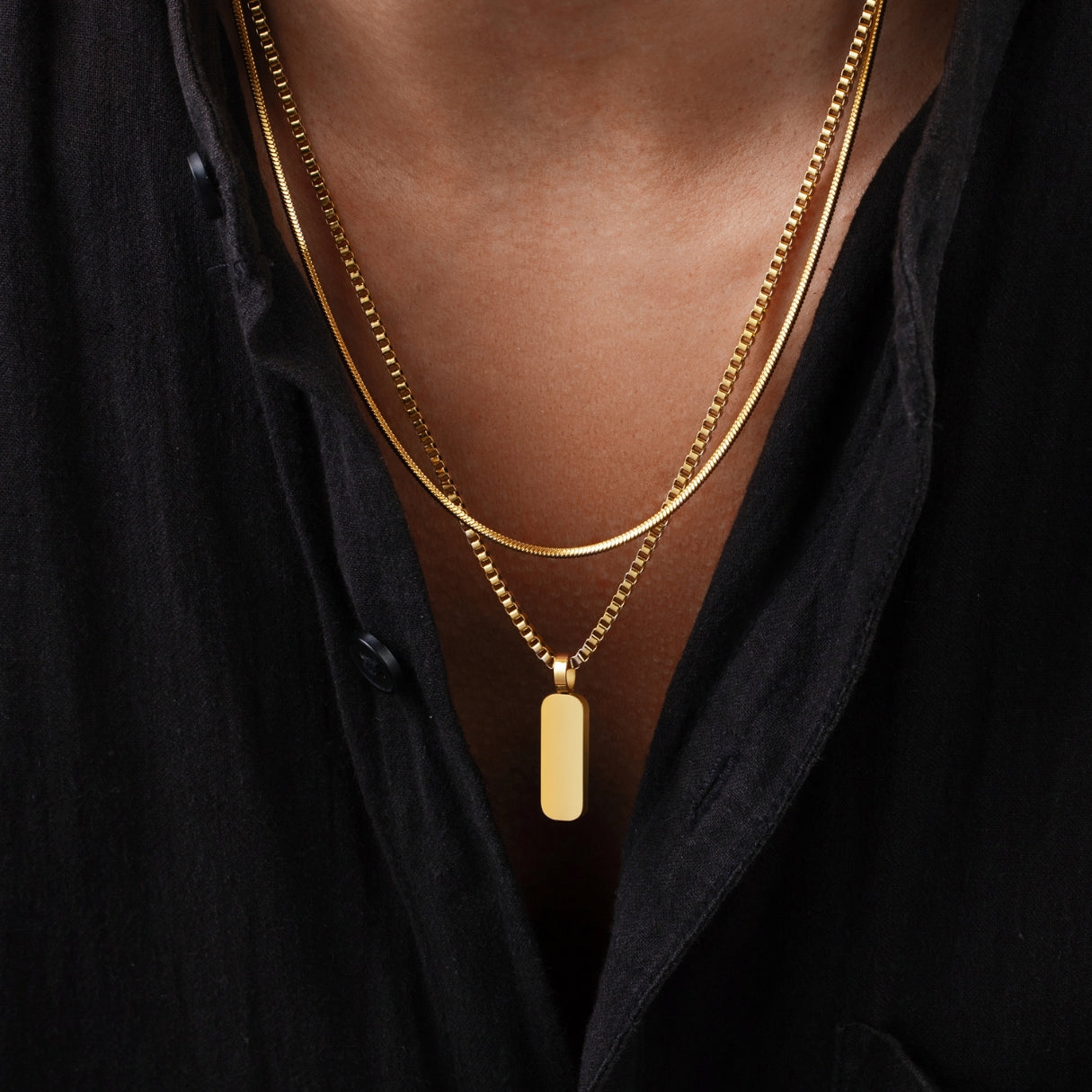 Minimal Pendant Necklace Duo